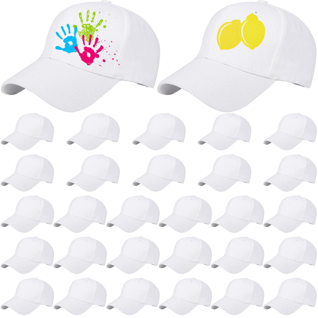 Cotton White Baseball Cap E5889