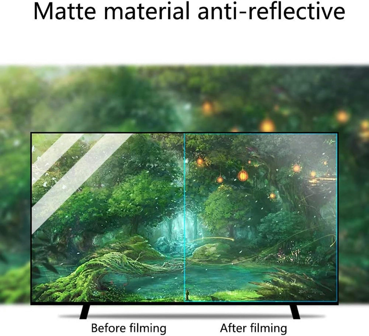 Matte Anti-Glare TV Screen Protector, 32-75 Inch Anti Blue Light Film H753