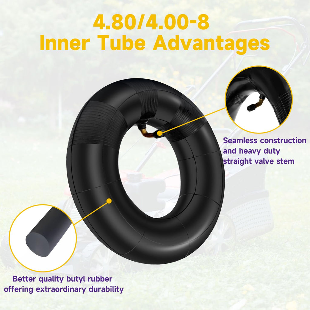 4.80/4.00-8 Inner Tube with TR87 Bent Valve 1 Pcs R1885