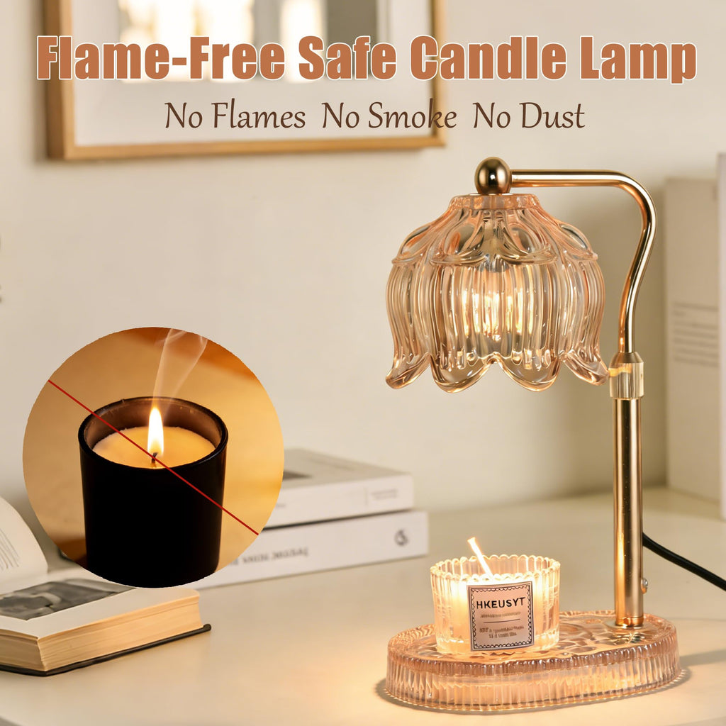 Amber Dimmable Height Adjustable Candle Warmer Lamp M492