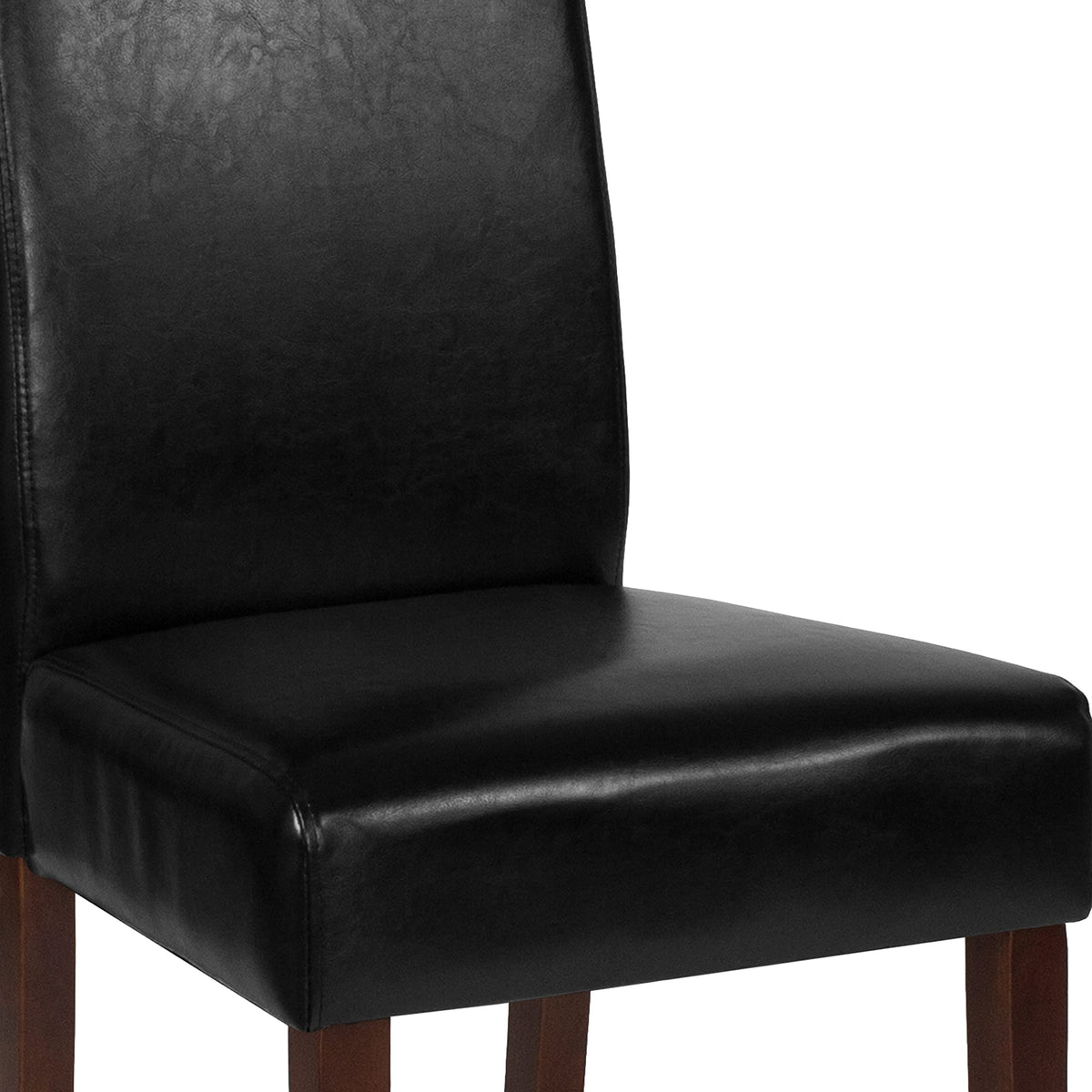 Black Faux Leather Parsons Chair M14192