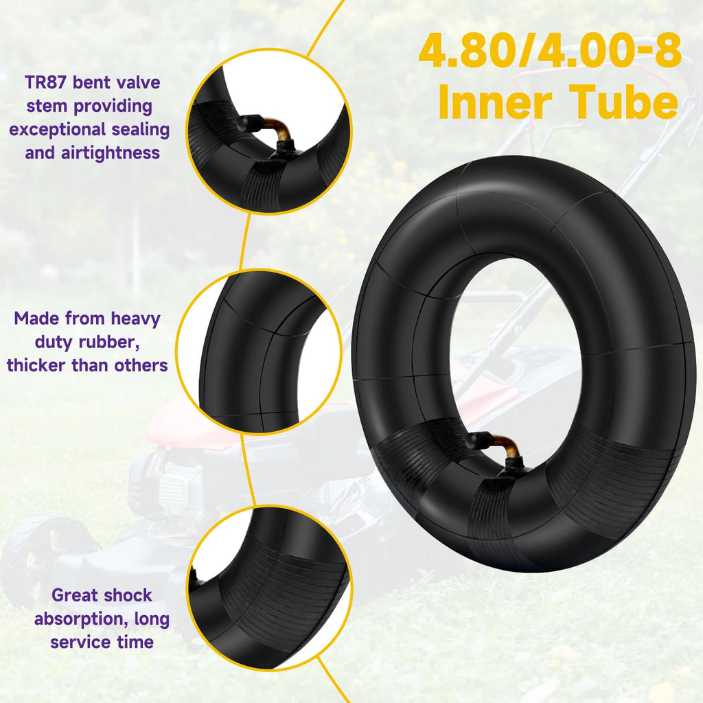 4.80/4.00-8 Inner Tube with TR87 Bent Valve 1 Pcs R1885