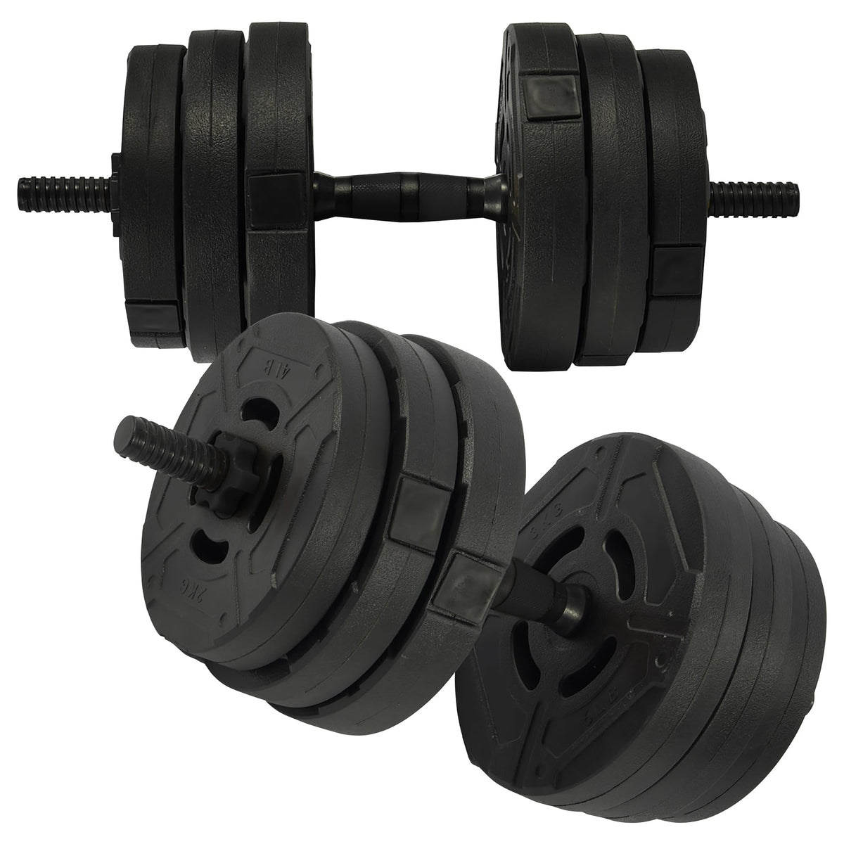 Adjustable Dumbbell Set 60 Lbs Black X887926