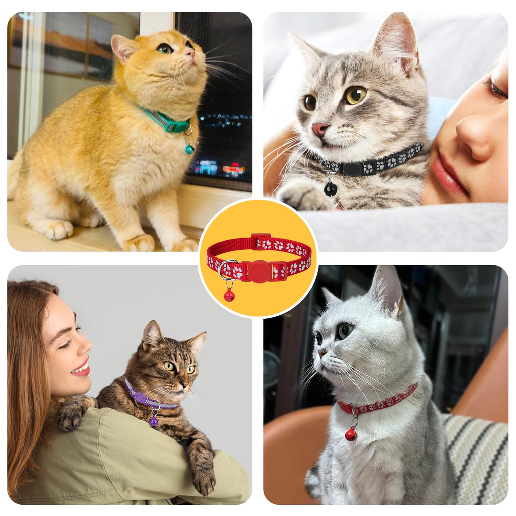 2 Pack Reflective Breakaway Cat Collar with Bell S678