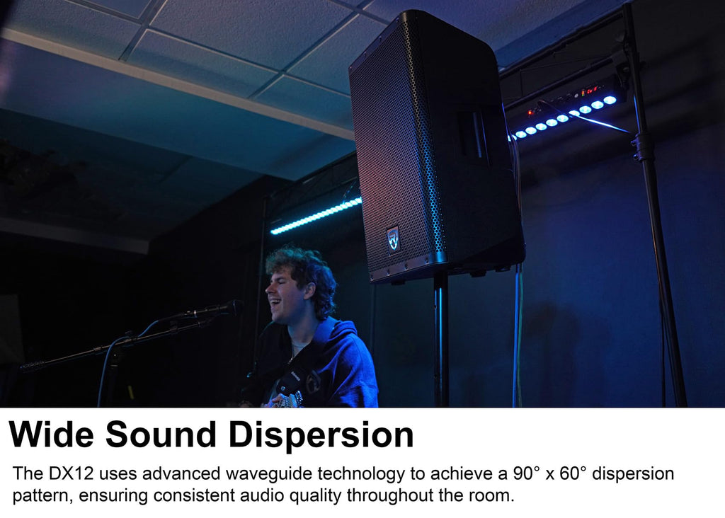 12" Active Powered Speaker with 2-Channel Mixer, 2-Pack H8185
