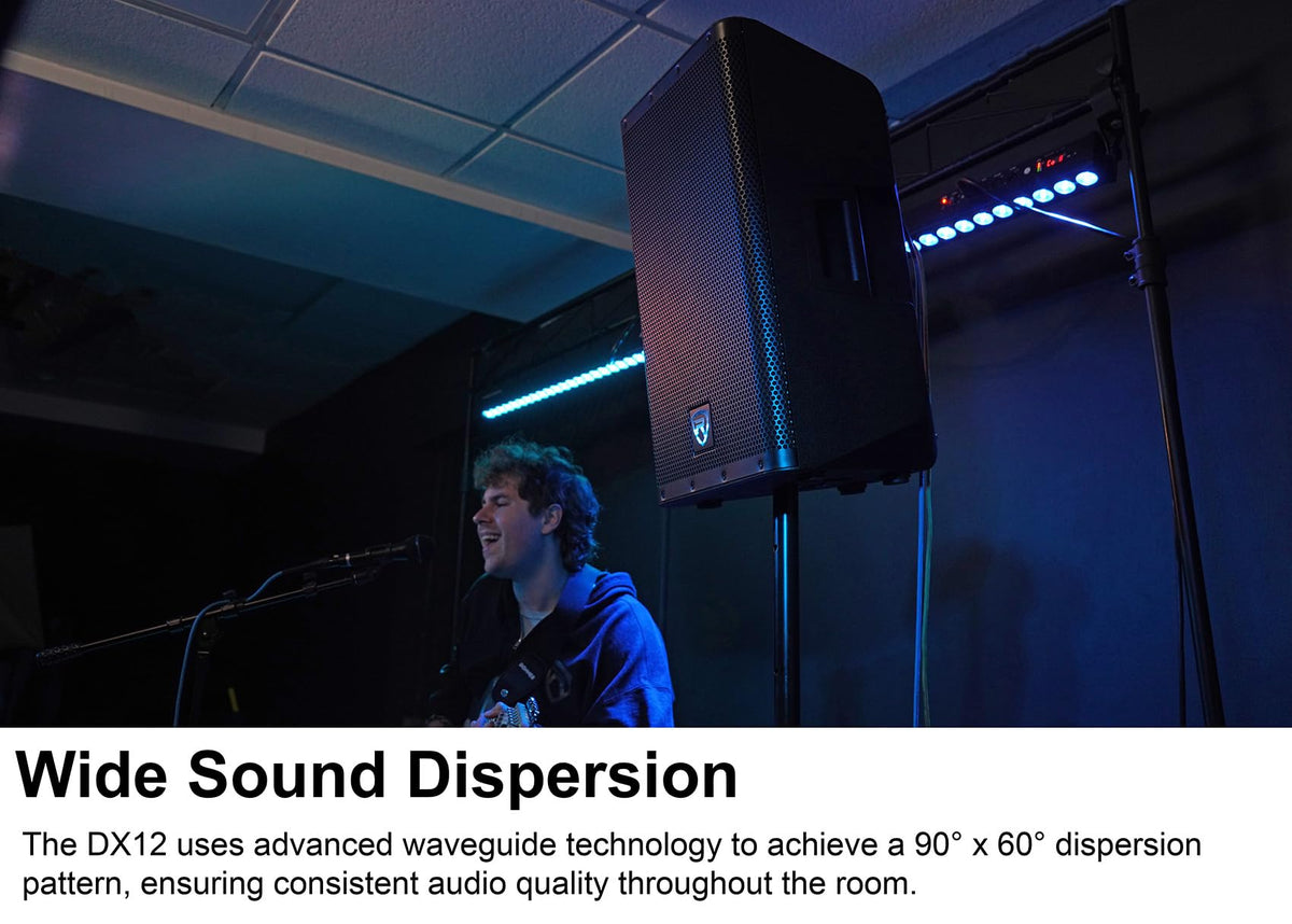 12" Active Powered Speaker with 2-Channel Mixer, 2-Pack H8185