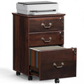 3 Drawer Wood File Cabinet with Lock F9516