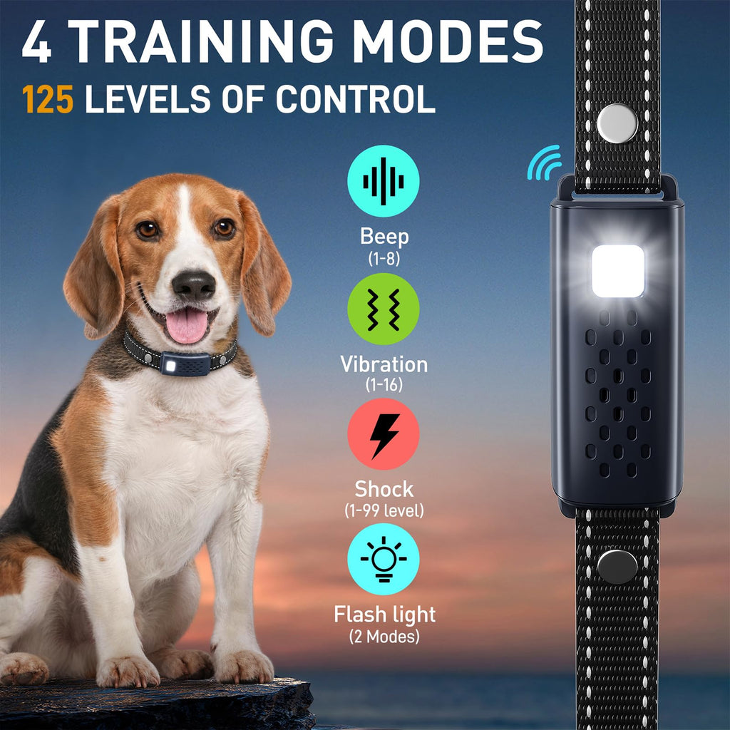 Waterproof Rechargeable Dog Training Collar with Remote W11528