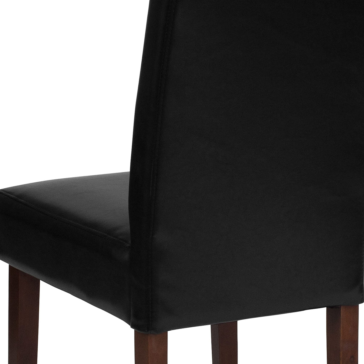 Black Faux Leather Parsons Chair M14192