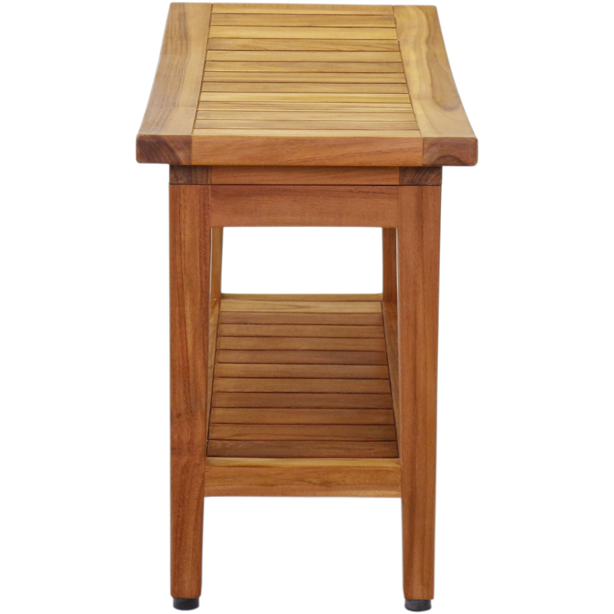 30" Teak Shower Bench with Shelf M9445