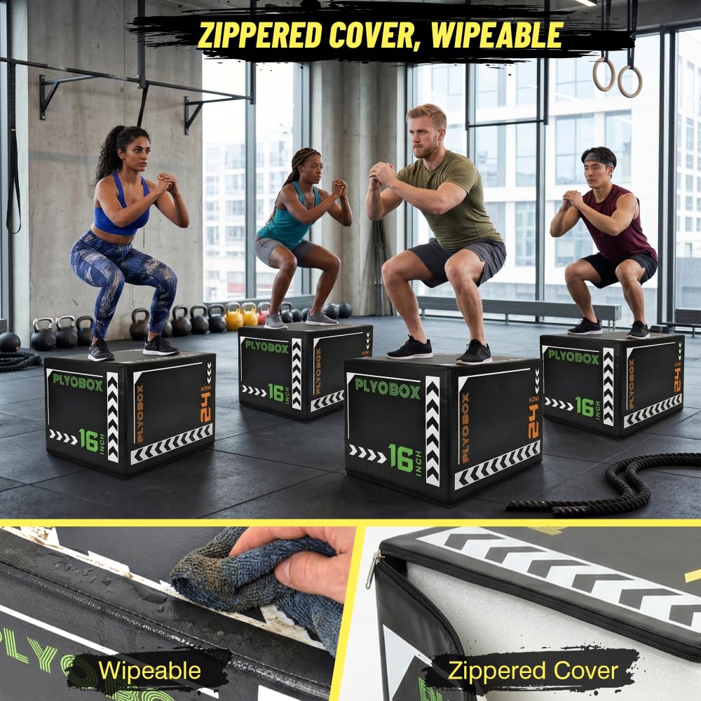 3-in-1 Adjustable Foam Plyo Box P34819