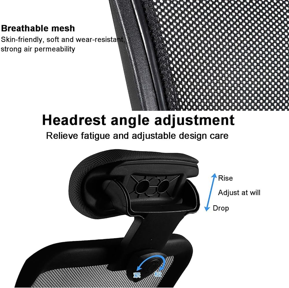 Orange Mesh Ergonomic Office Chair with Lumbar Support C777861