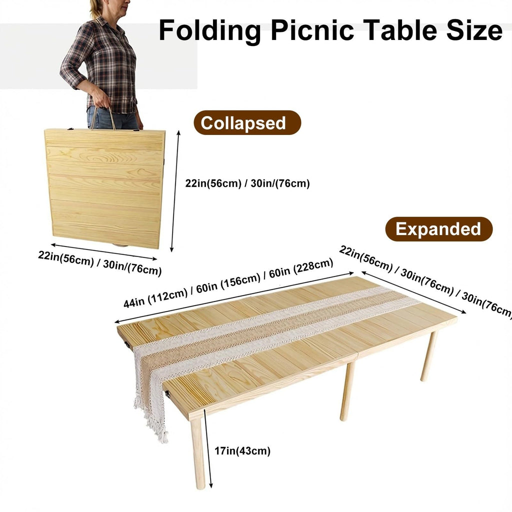Wood Folding Picnic Table T231100