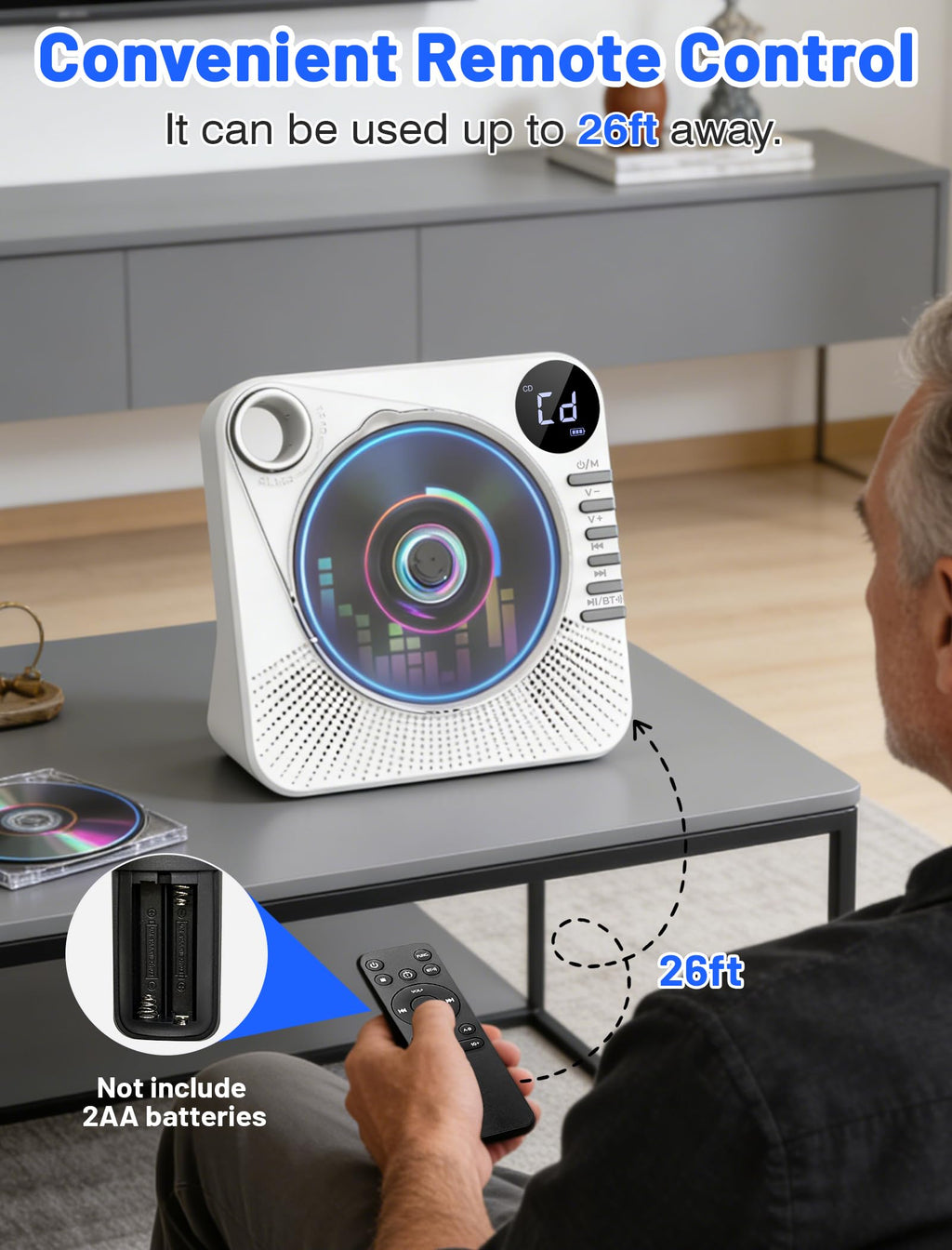 Portable CD Player with Speakers O5094