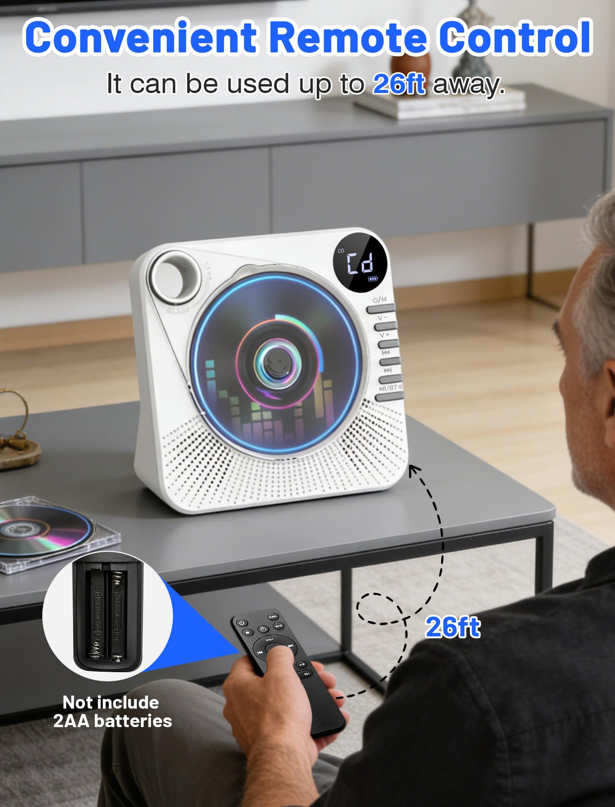 Portable CD Player with Speakers O5094
