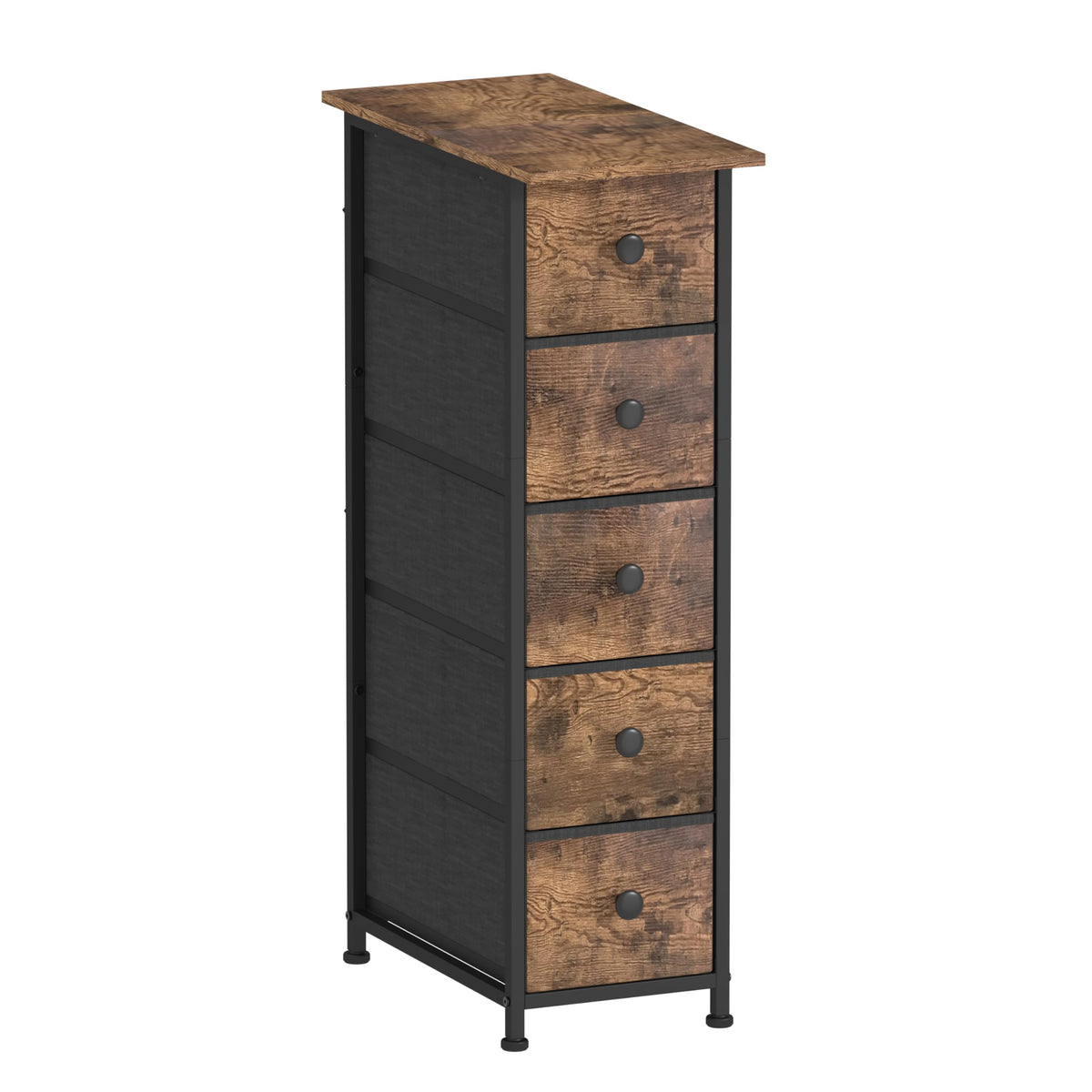 Narrow 5 Drawers Fabric Dresser C5833