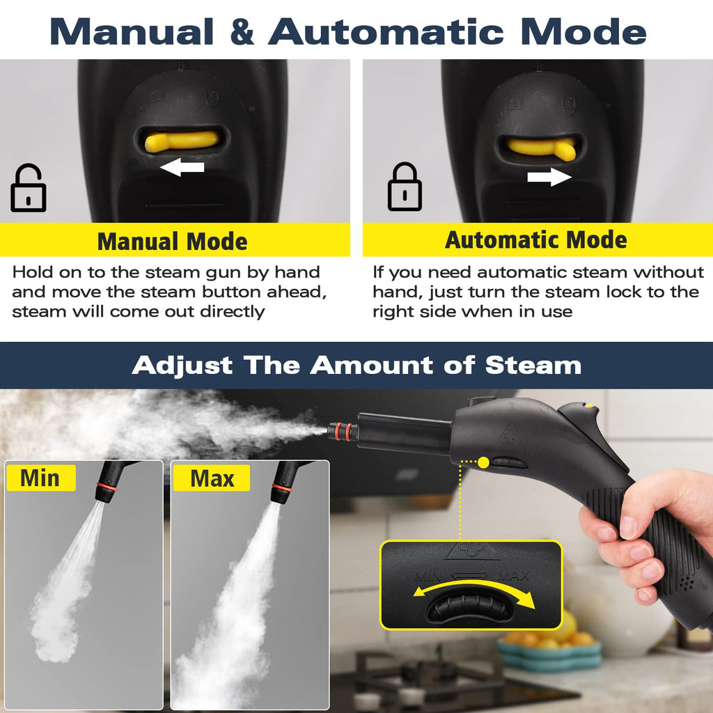 Multipurpose Steam Cleaner with 21 Accessories W117