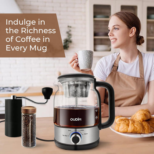 1.2L Glass Stainless Steel Drip Coffee Maker E176993