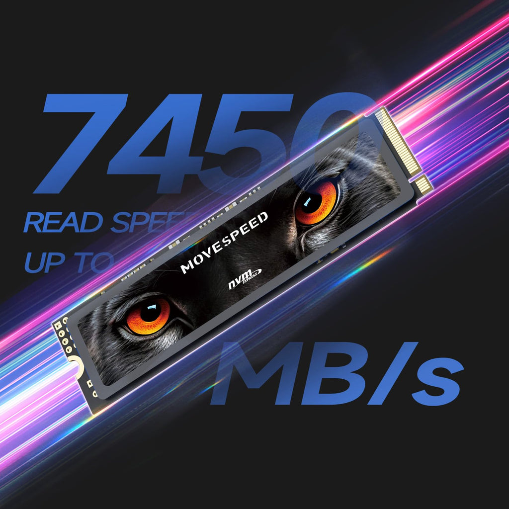 2TB PCIe 4.0 NVMe M.2 Internal SSD with Heatsink J663438