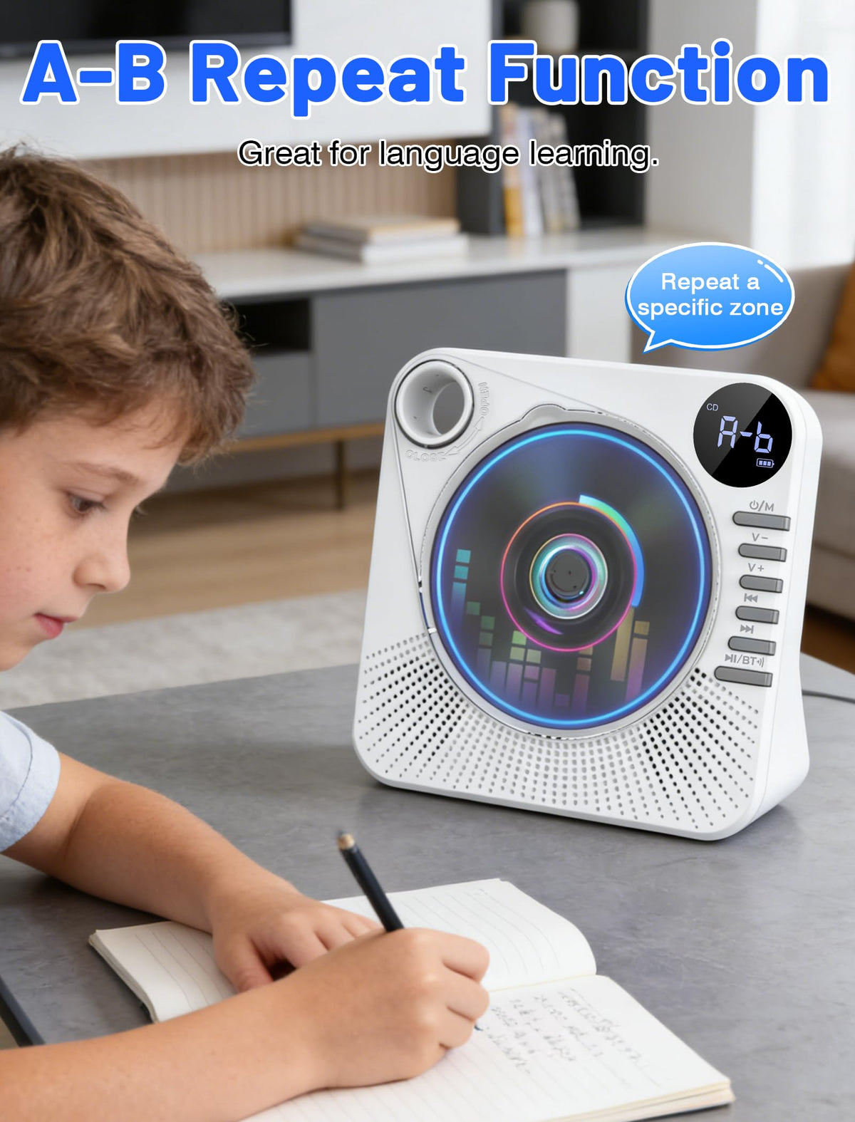Portable CD Player with Speakers O5094