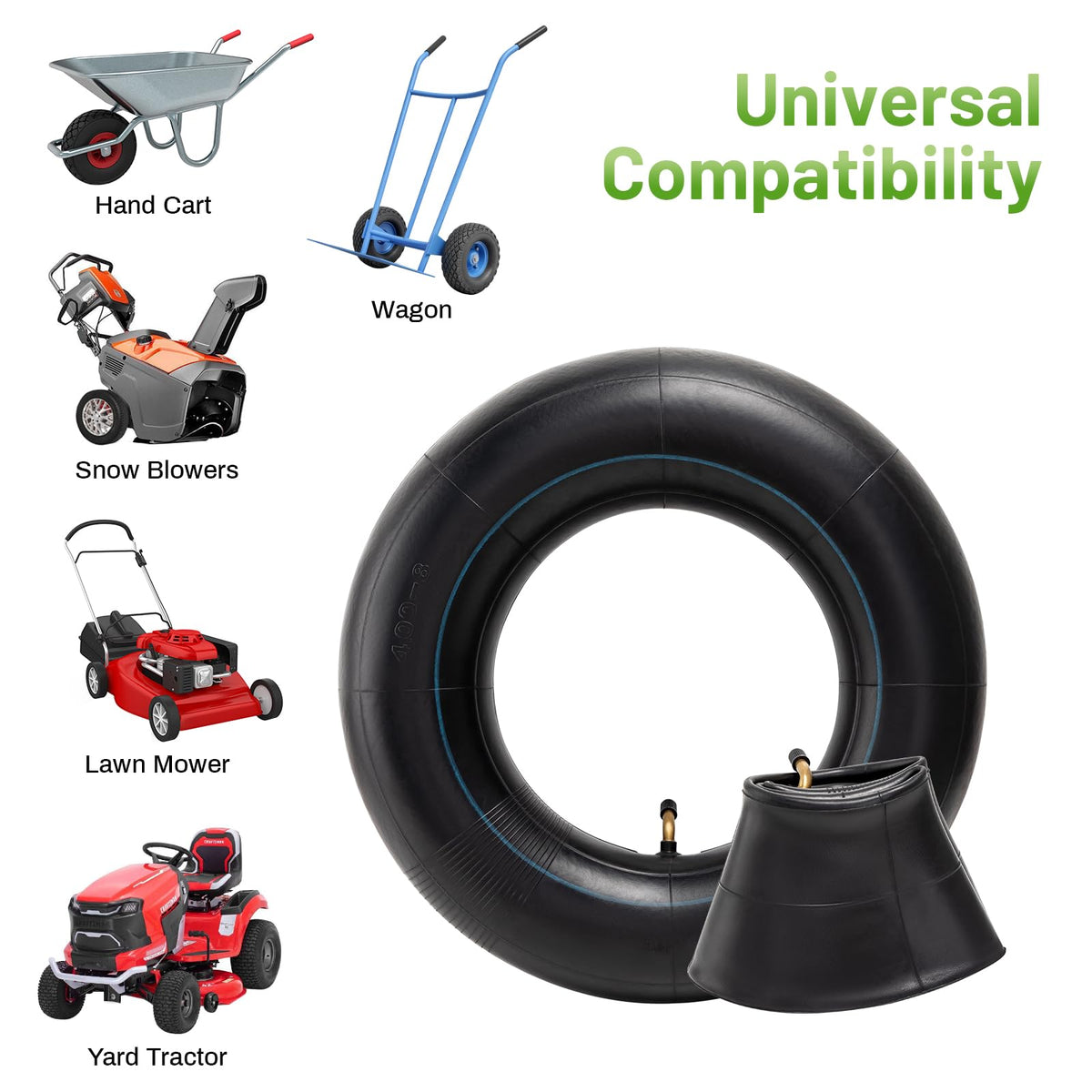 4.80-8 4.00-8 Replacement Tire Inner Tube with TR87 Angled Valve N30213