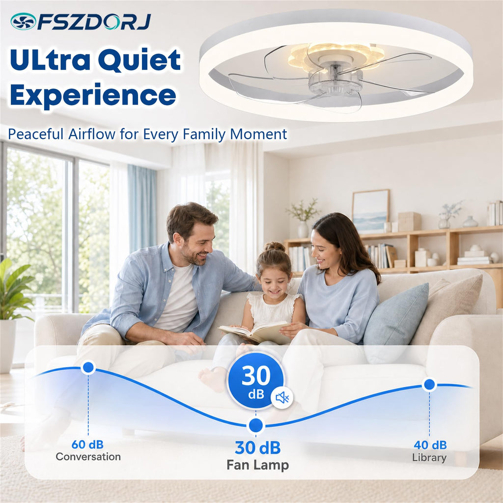 20'' Ceiling Fan with Light and Remote R85607