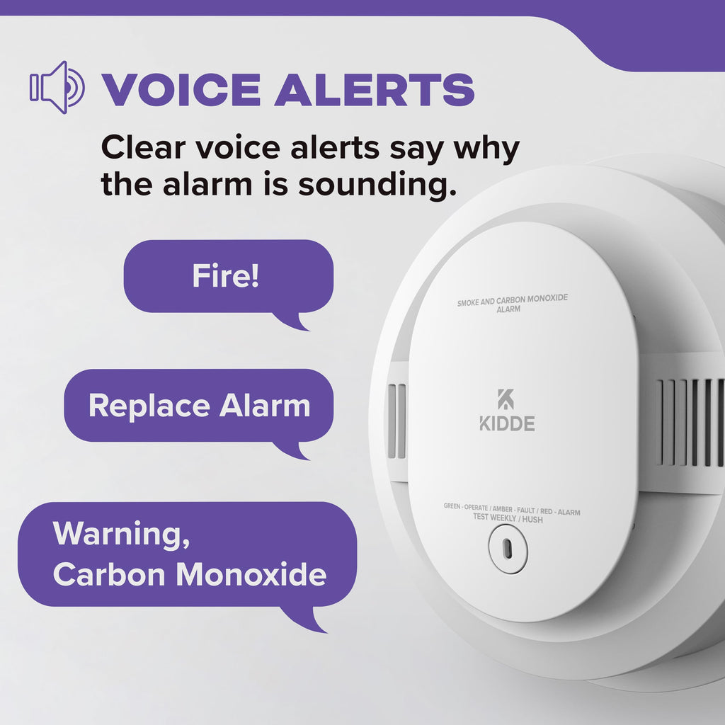 Hardwired Smoke & Carbon Monoxide Detector, 2 Pack C39107