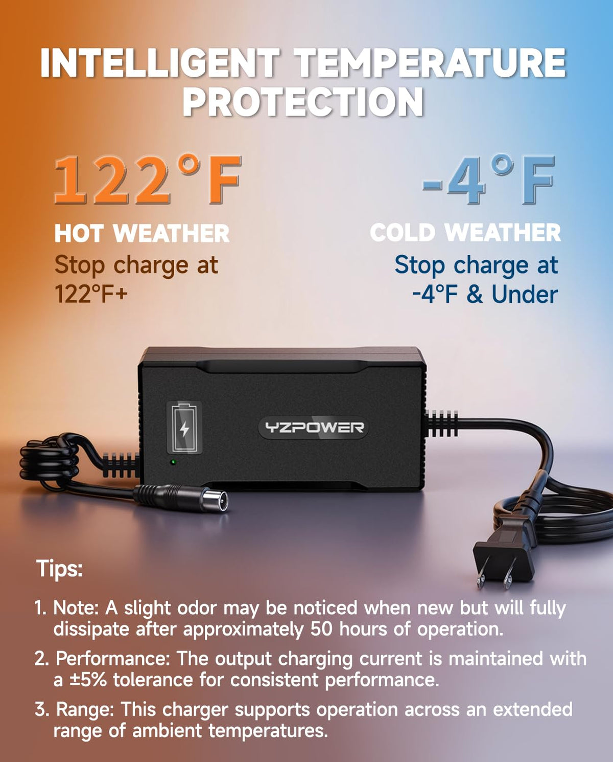 42V 5A Scooter Charger RCA Round Charging Port J309979
