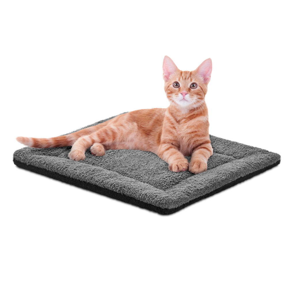 Self-Warming Cat Bed Pad Small 21 X 17 Gray Black F5147