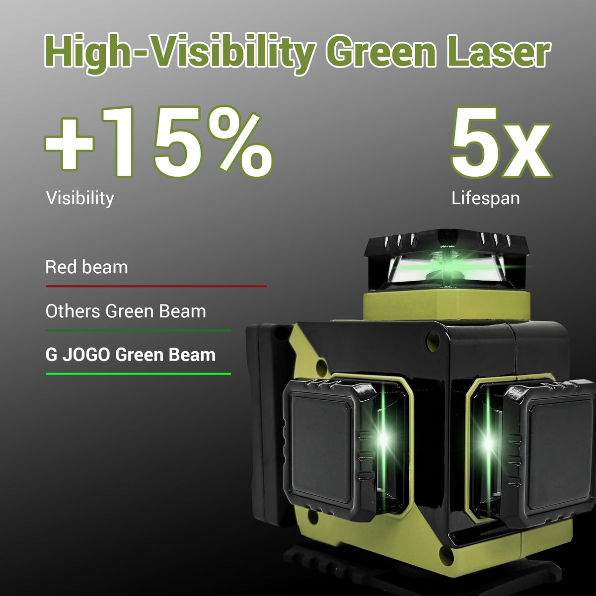 360 Self Leveling Green Laser Level with Magnetic Stand K574082
