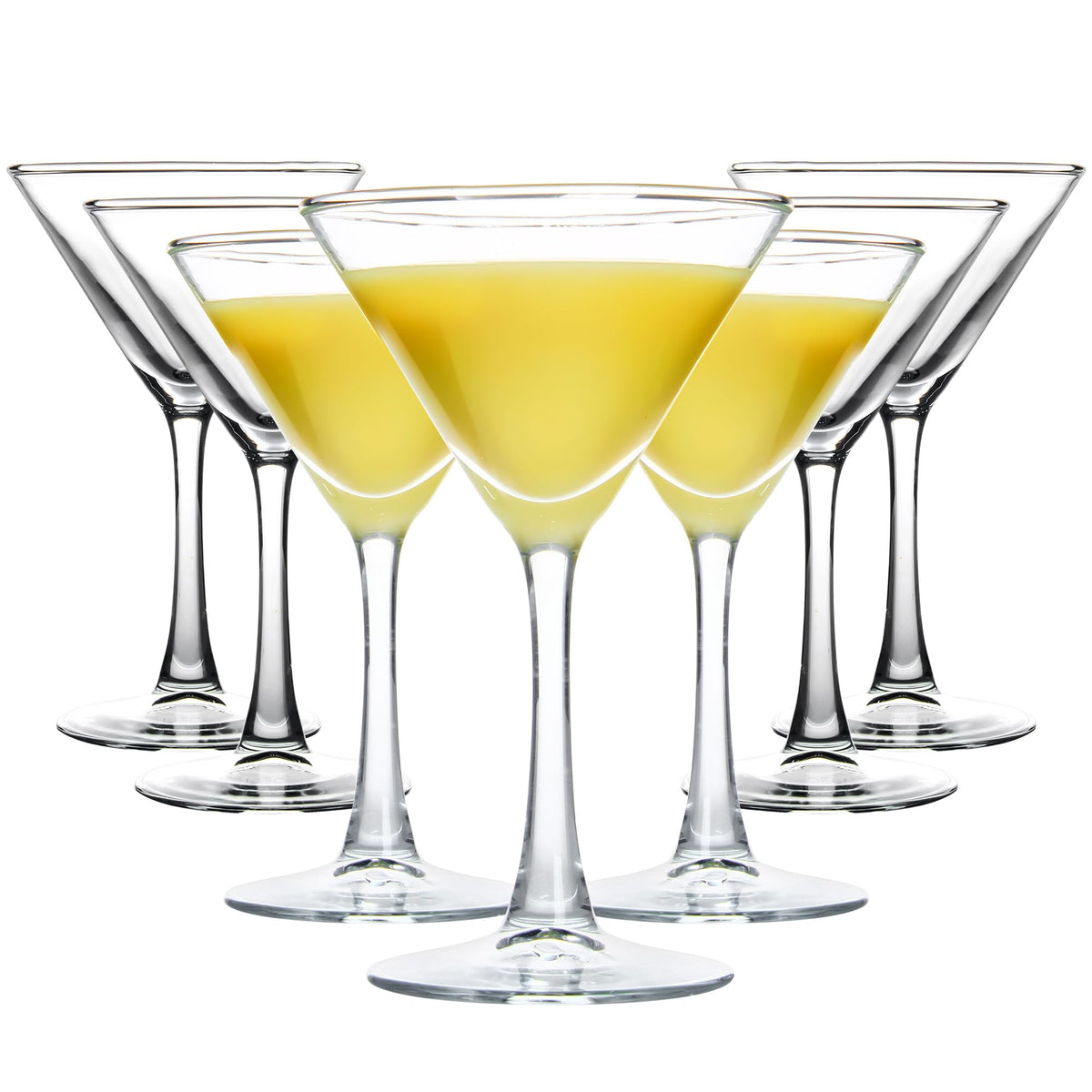 Clear Cocktail Glasses Set of 7, 6 Ounce K3879