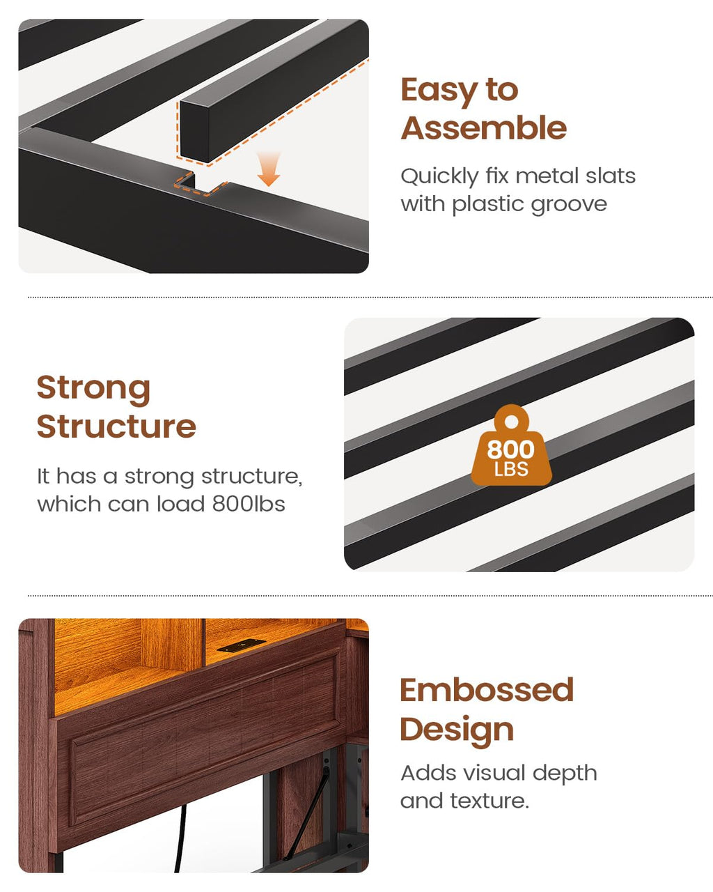 Twin Corner Bed Frame with Storage Drawers and Bookcase U644276