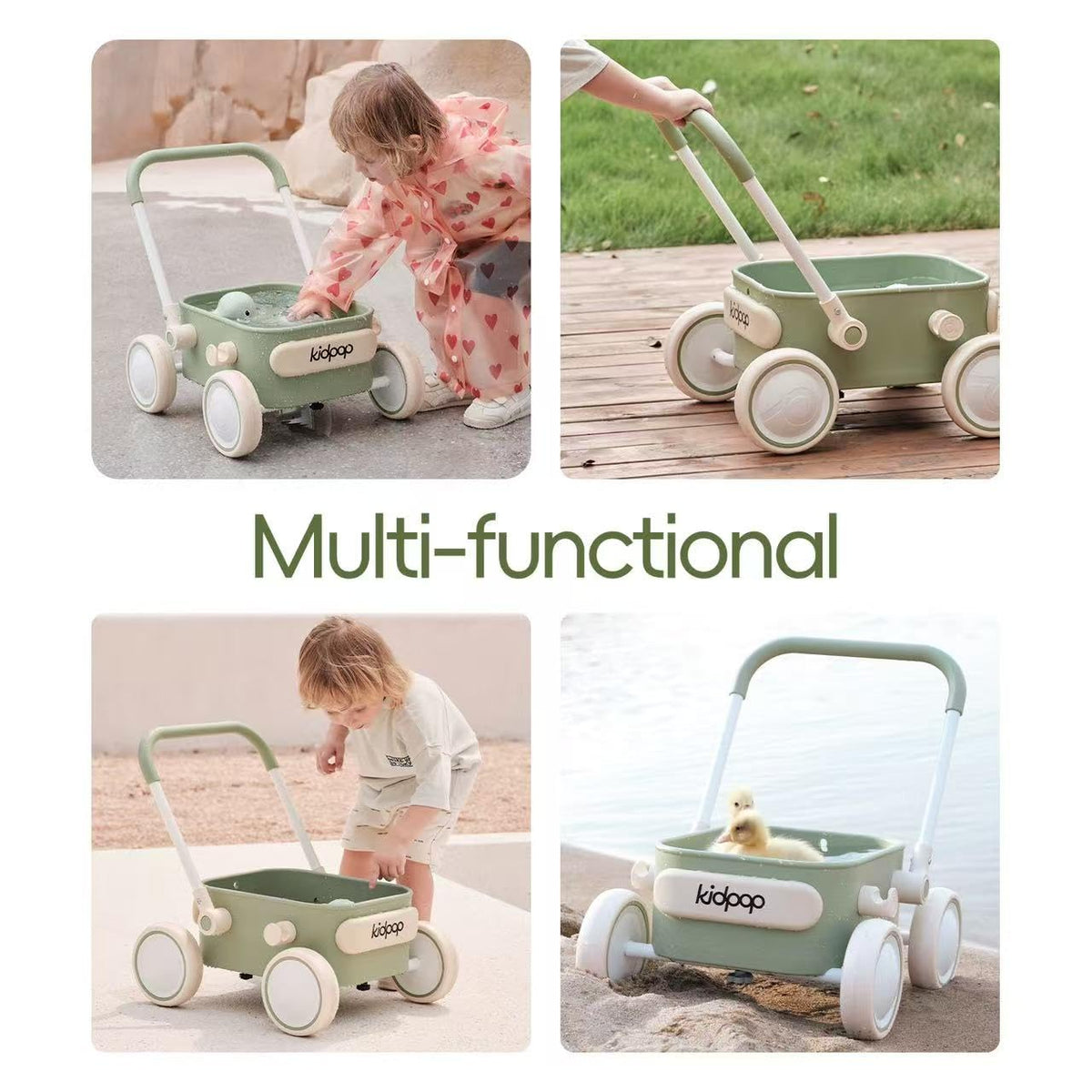 Baby Push Walker with Wheels Green X5962