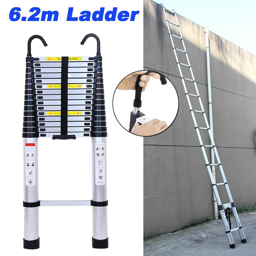 Telescoping Aluminum Ladder 330 Lb Capacity G34551