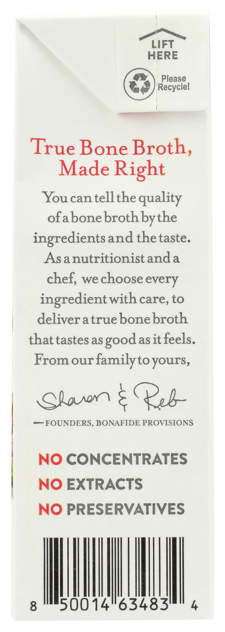 Bone Broth Beef No Salt Added Organic 16.9 Ounce S750351