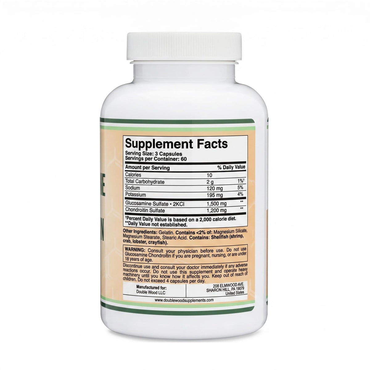 Glucosamine Chondroitin Sulfate 180 Tablets T85913