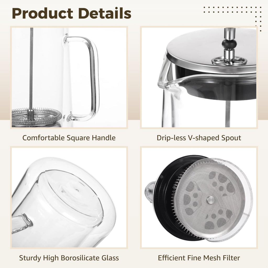 33.8 Oz Insulated Double Wall Tea Maker with Fine Mesh Filter S983482