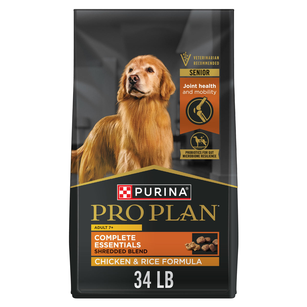 Senior Dry Dog Food Chicken 34 lb Bag W94969