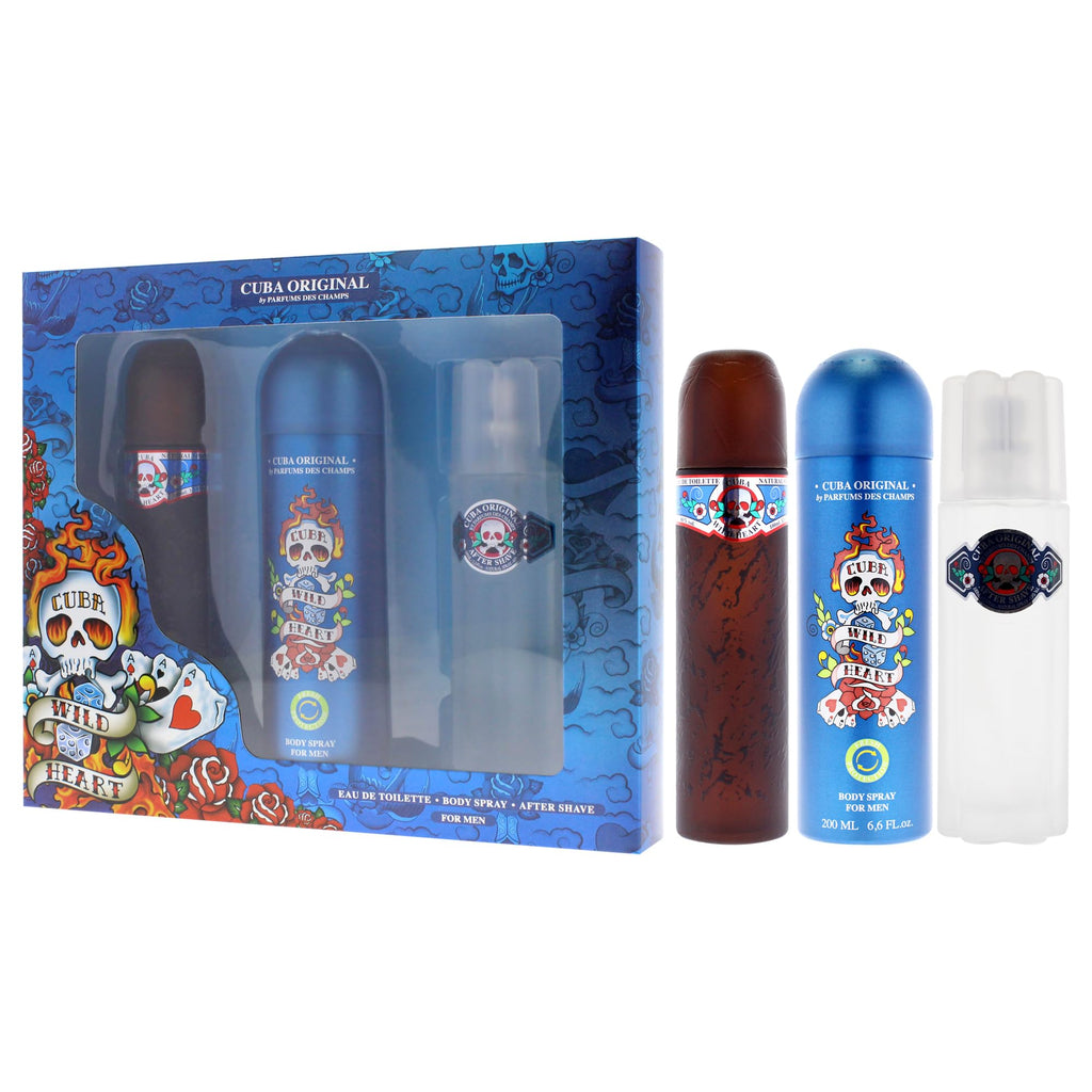 3 Pieces Eau de Toilette After Shave Body Spray Gift Set I167748