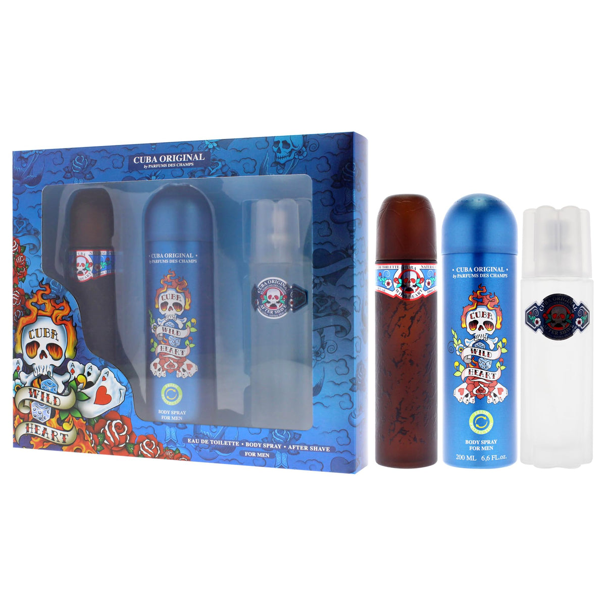 3 Pieces Eau de Toilette After Shave Body Spray Gift Set I167748