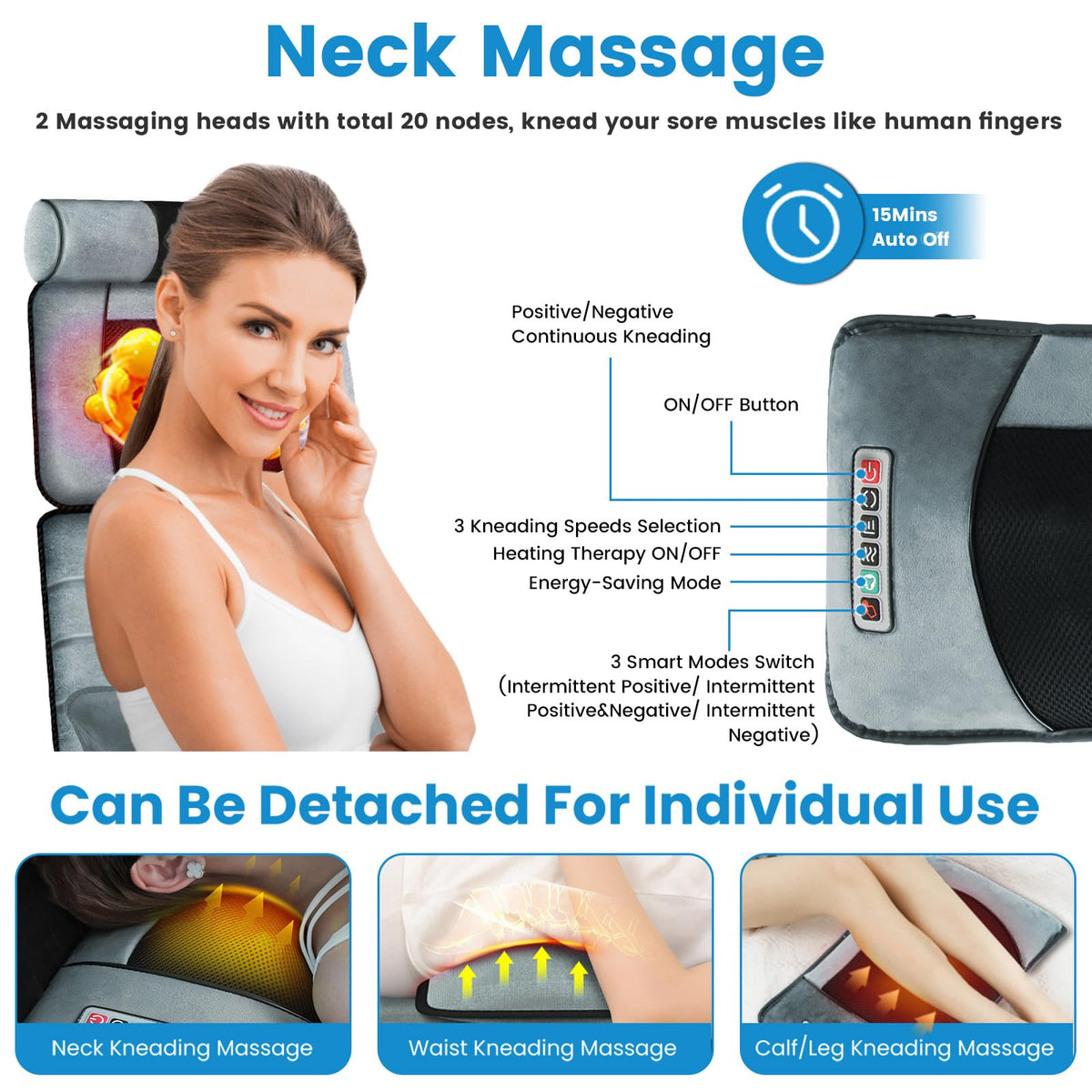 Full Body Massage Mat with Heat D6578