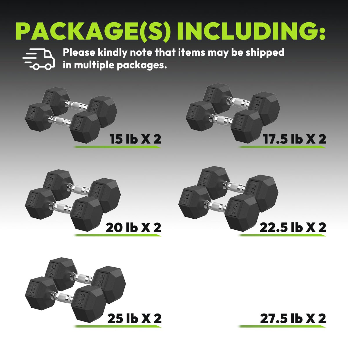 Hex Dumbbell Set X50678