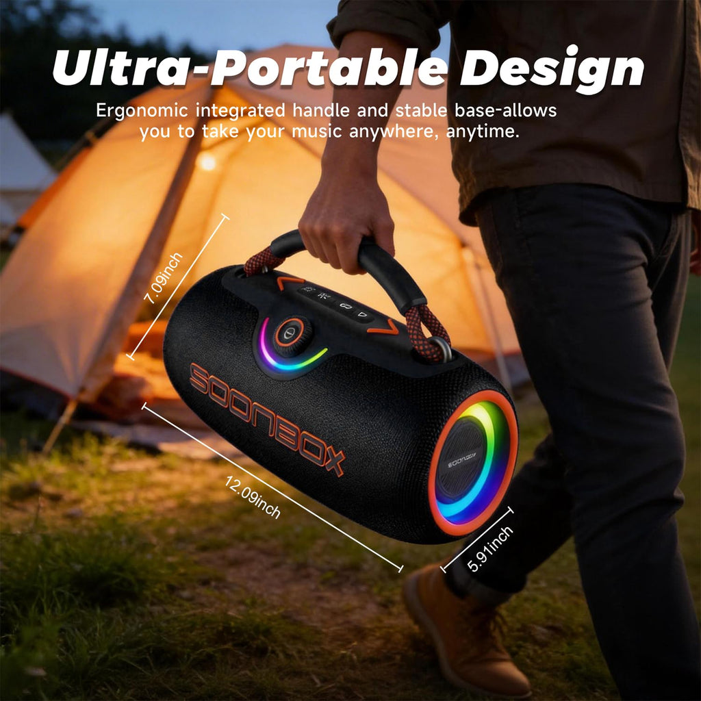 Black Portable Bluetooth Speakers U744697