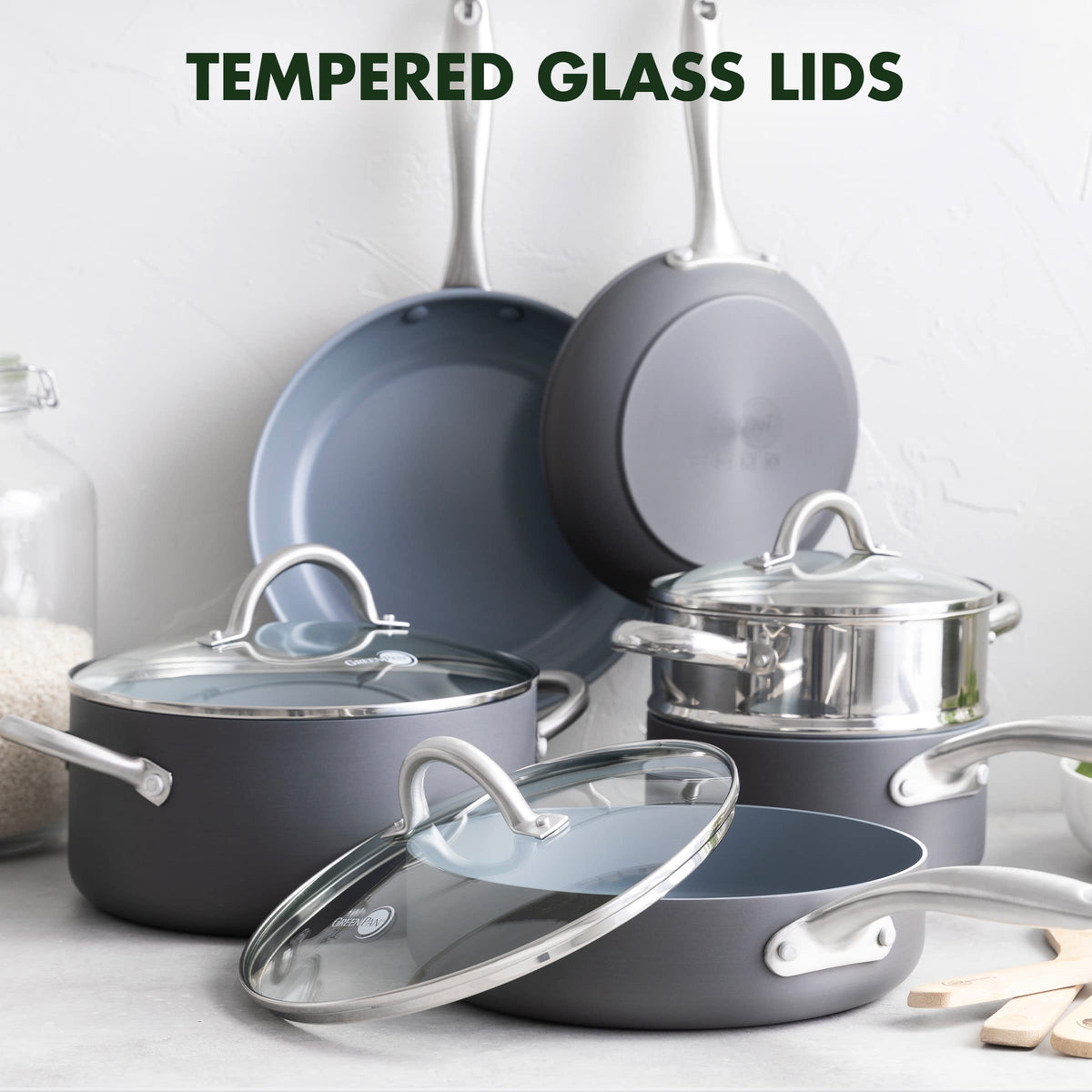 Hard Anodized Ceramic Nonstick 12 Piece Cookware Set Y802623