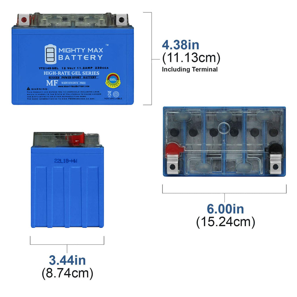 12V 11.2AH Replacement Battery 4 Pack Z29736