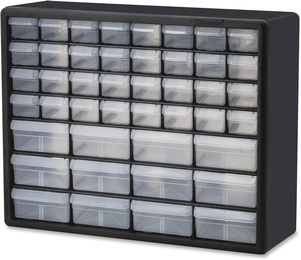 44 Drawer Black Plastic Storage Cabinet H4870