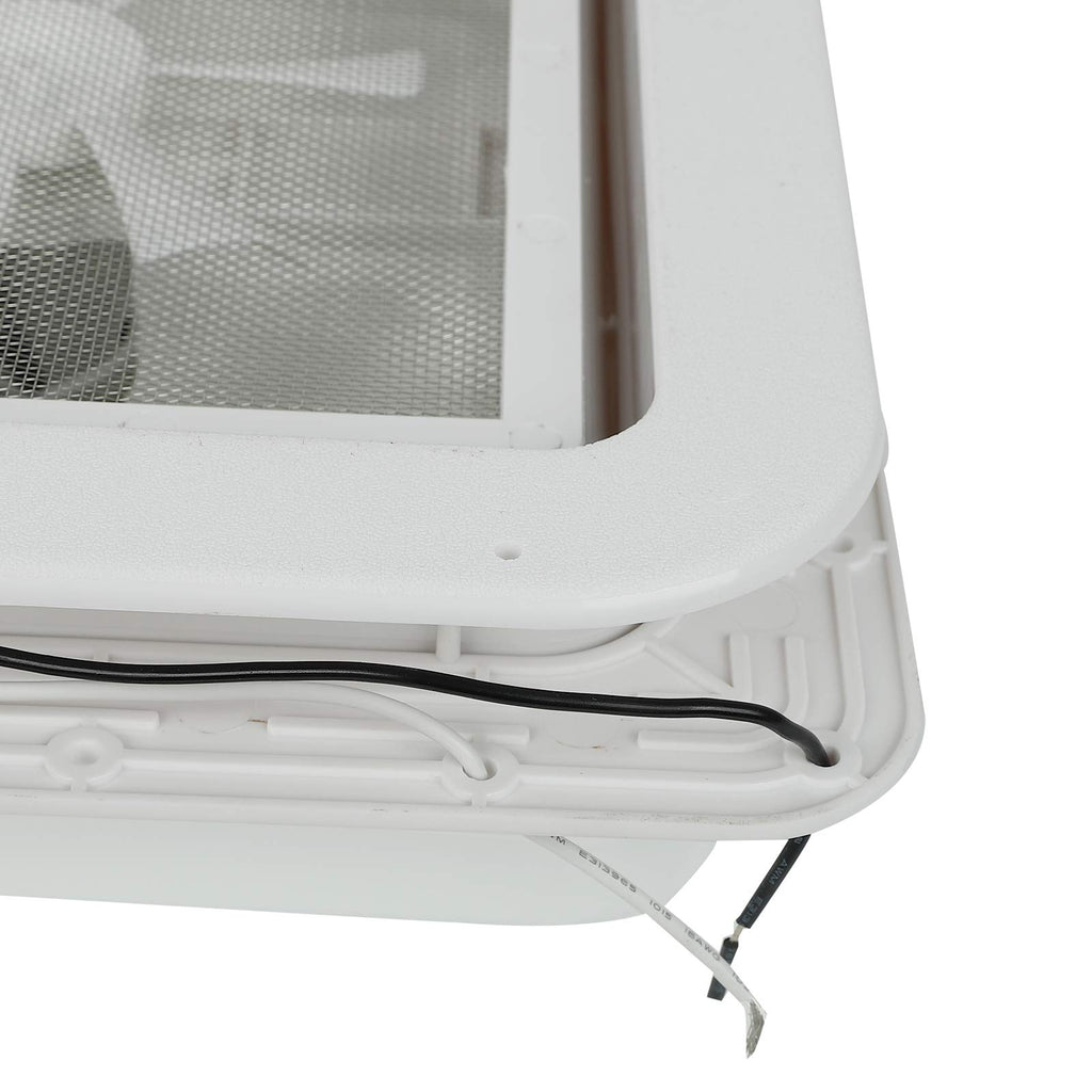 14" RV Roof Vent with 12V Fan White Lid Z65609