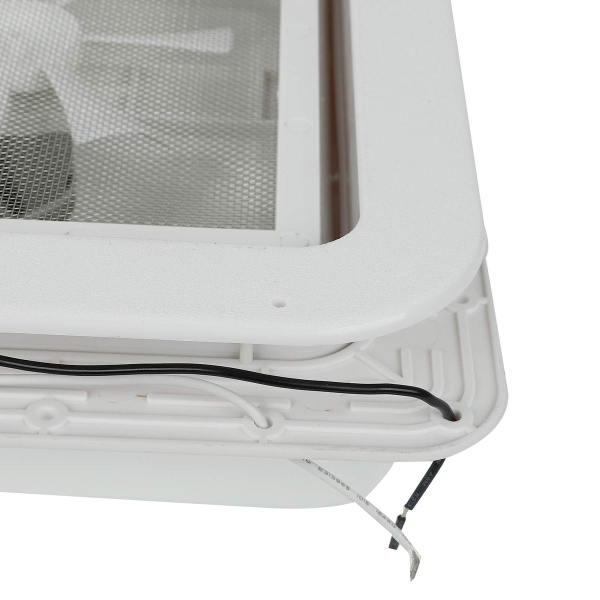 14" RV Roof Vent with 12V Fan White Lid Z65609
