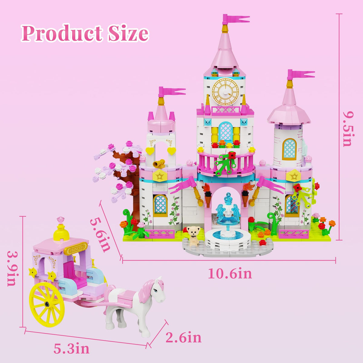 Princess Castle Building Blocks Set 634PCS V414253