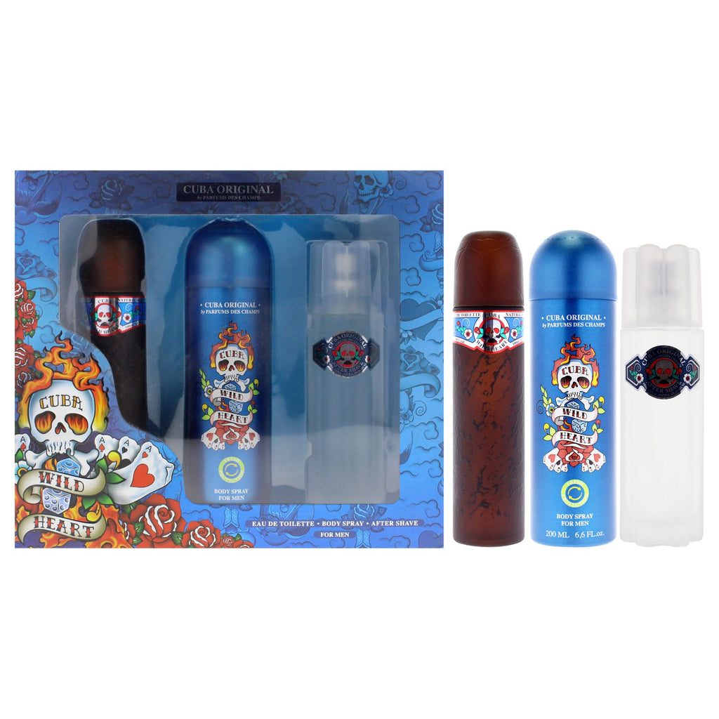 3 Pieces Eau de Toilette After Shave Body Spray Gift Set I167748
